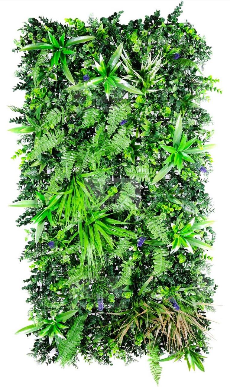Artificial Kauai Living Wall Vertical Garden for Outdoor Hedge Installments or Indoor Decor (5 Pack) 28 SQF